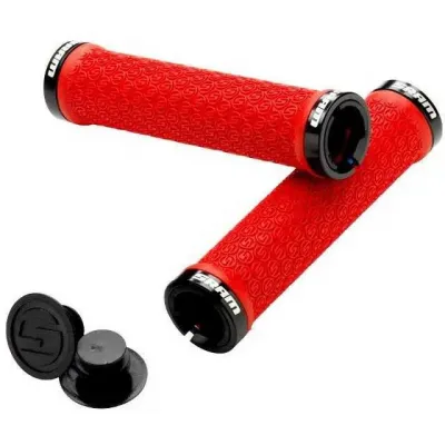 Гріпси SRAM Locking Grips Red with Double Clamps & End Plugs