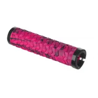 Ручки на руле с двумя замками KLS Poison Double LockOn розовый/черный Ручки на руле с двумя замками KLS Poison Double LockOn розовый/черный
