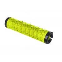 Ручки на руль с двумя замками KLS Poison Double LockOn лайм