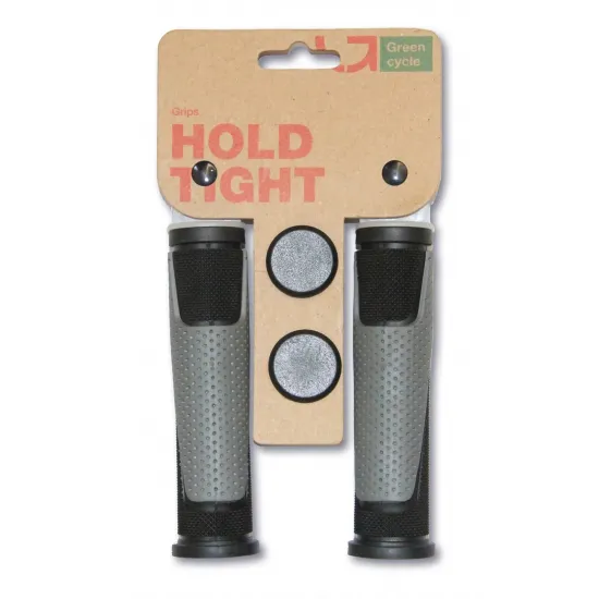 Гріпси Green Cycle GGR-004 130mm чорно-сірі з барендами