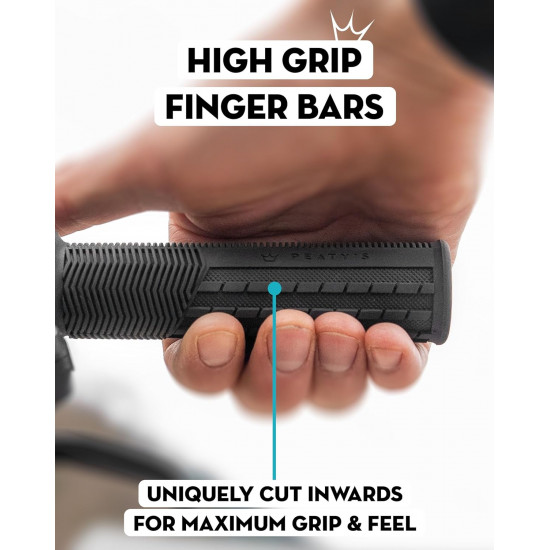 Гріпси Peaty's Monarch Grip, Thin 30>32mm, Knurl Race Control, Gum