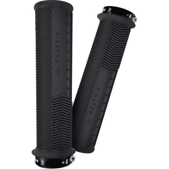 Гріпси Peaty's Monarch Grip Knurl, Thin 30>32mm, Race Control, Black