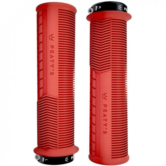 Гріпси Peaty's Monarch Grip Mushroom, Thin 30>32mm, Trail Comfort, Red