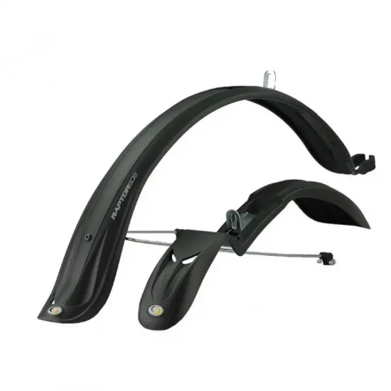 Комплект крил 24 "-28" SIMPLA Raptor SDS + stay, з металевими дугами, чорні Комплект крил 24 "-28" SIMPLA Raptor SDS + stay, з металевими дугами, чорні