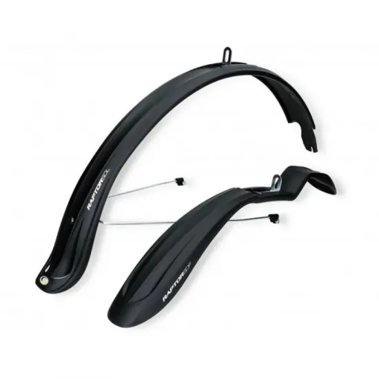Комплект крил 24 "-28" SIMPLA Raptor SDL + stay, з металевими дугами, чорні Комплект крил 24 "-28" SIMPLA Raptor SDL + stay, з металевими дугами, чорні