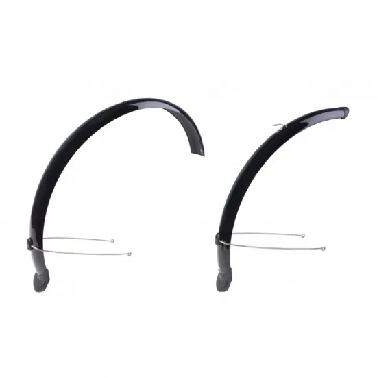 Крылья 26" полноразмерные пластиковые. со стойками f.355 r.355 ширина 55мм черные. FEITECH SY-8155