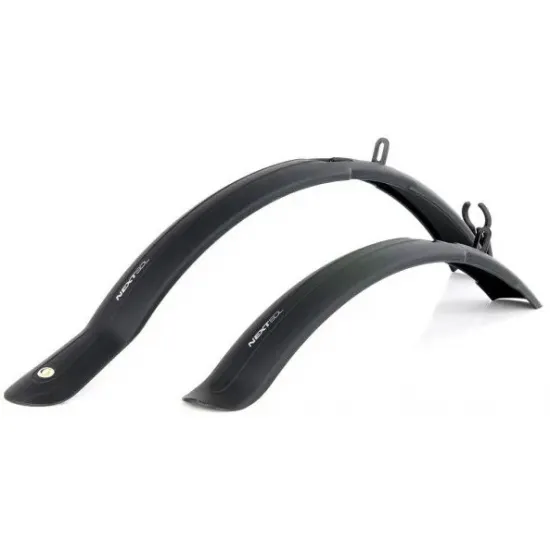 Комплект крил 26" -28" SIMPLA Next SDL, довга скоба заднього кріплення, чорні