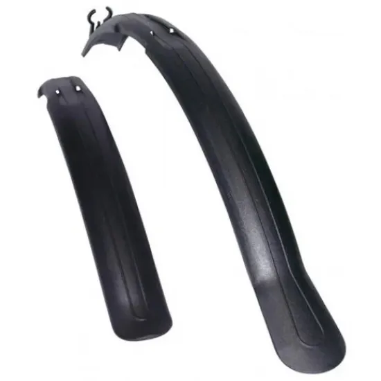 Комплект крил 26" -28" SIMPLA Next SDS, коротка скоба заднього кріплення, чорні