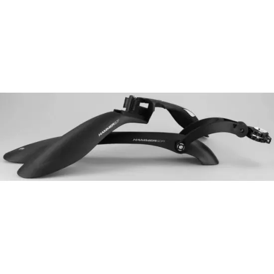 Комплект крил 24" -29" SIMPLA Hammer 3 SDE, SPEEDclamp mounting швидкознімне кріплення, чорні з білими вставками