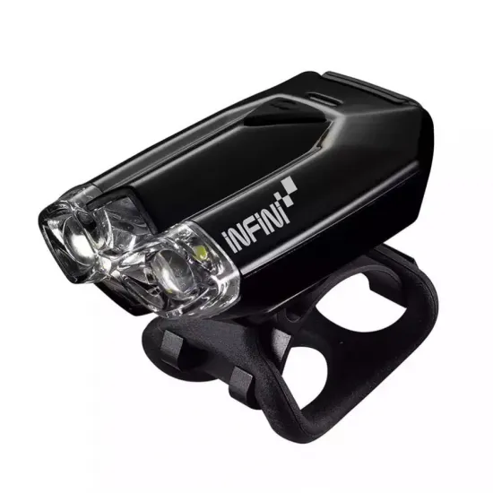 Блималка передняя Infini LAVA I-260W-Black, 2 светодиода, 4 режима, USB кабель, с крепл. Блималка передняя Infini LAVA I-260W-Black, 2 светодиода, 4 режима, USB кабель, с крепл.