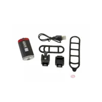 Фонарь передний Author A-DoubleShot 250/12 lm USB с задним красным светом 12002705