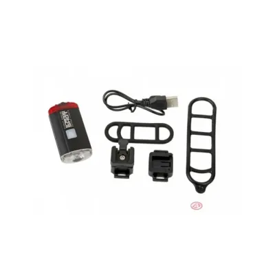 Фонарь передний Author A-DoubleShot 250/12 lm USB с задним красным светом 12002705 Фонарь передний Author A-DoubleShot 250/12 lm USB с задним красным светом 12002705