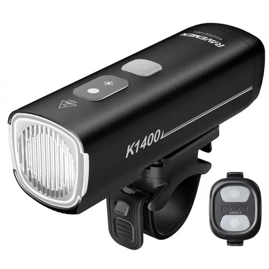 Велосипедна фара Ravemen K1400 (1400 lm, 4000 mAh) з датчиками освітленості