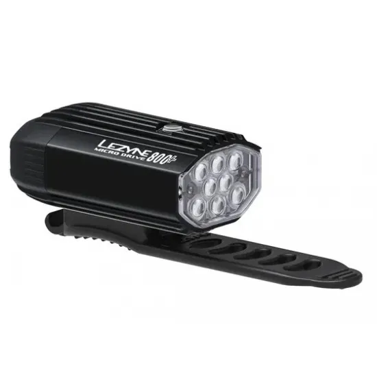 Переднее светодиодное Lezyne MICRO DRIVE 800+ FRONT Черный матовый 600 люменов Y17