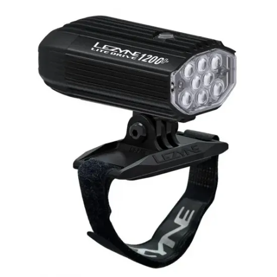 Переднє світло LEZYNE HELMET LITE DRIVE 1200+ FRONT Чорний матовий 1200 люменів Y18