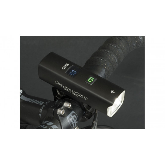 Ліхтар передній Author PROXIMA 1000 lm / HB 22-38 mm USB Alloy, чорний