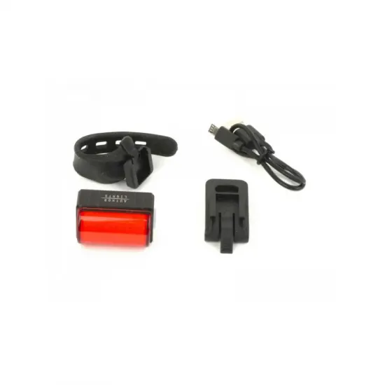 Ліхтар стоп задній Author A-Square USB CobLed 100 lm, чорний з червоним рефлектором 12039975 Ліхтар стоп задній Author A-Square USB CobLed 100 lm, чорний з червоним рефлектором 12039975