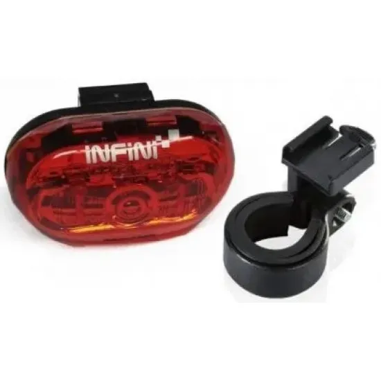 Блималка задня Infini VISTA I-402R, 5 світлодіодів, 4 режими, 2x"AAA", з кріпл.