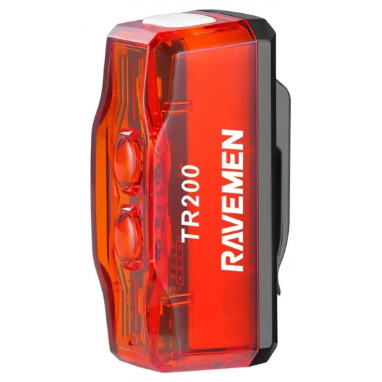Мигалка задня Ravemen TR200 з датчиком 200 лм