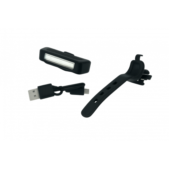 Блимавка задня з зарядкою під USB ,модель COMET 2261 (GA-56) , червоний/білий