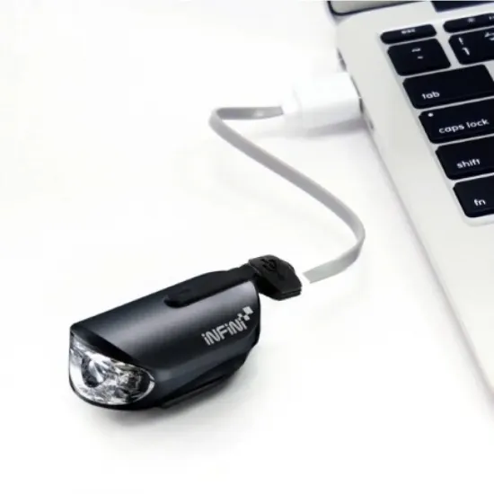 КОМПЛЕКТ: Свет передний+задний INFINI OLLEY 4 ф-ции черный USB КОМПЛЕКТ: Свет передний+задний INFINI OLLEY 4 ф-ции черный USB