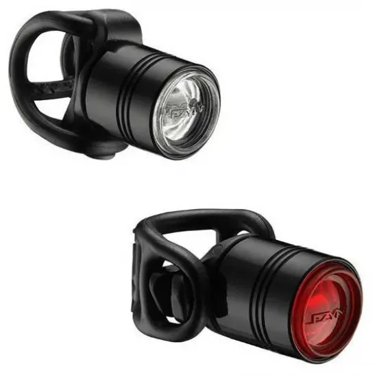 Комплект світла Lezyne FEMTO DRIVE PAIR Чорний 15/7 люменів Y13