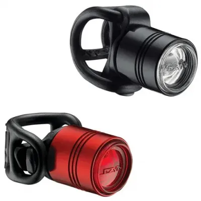 Комплект світла Lezyne FEMTO DRIVE PAIR Чорний/Червоний 15/7 люменів Y13