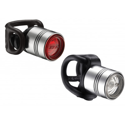 Комплект світла Lezyne FEMTO DRIVE PAIR Сріблястий 15/7 люменів Y13