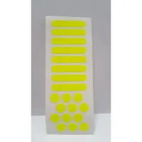 Наклейка на шлем неоново-желтая (не светоотражающая)