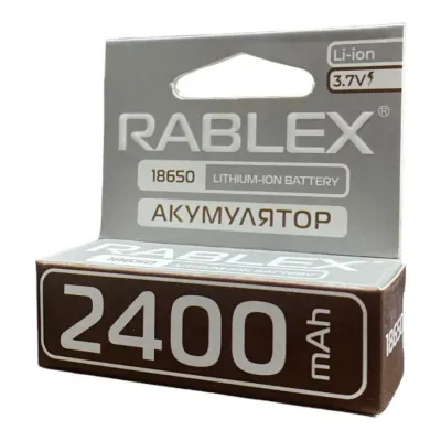 Акумулятор Rablex 18650 2400mAh (коричневий)
