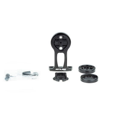 Держатель велокомпьютера GUB G-690 в крышку выноса, для Garmin, алюминиевый, черный