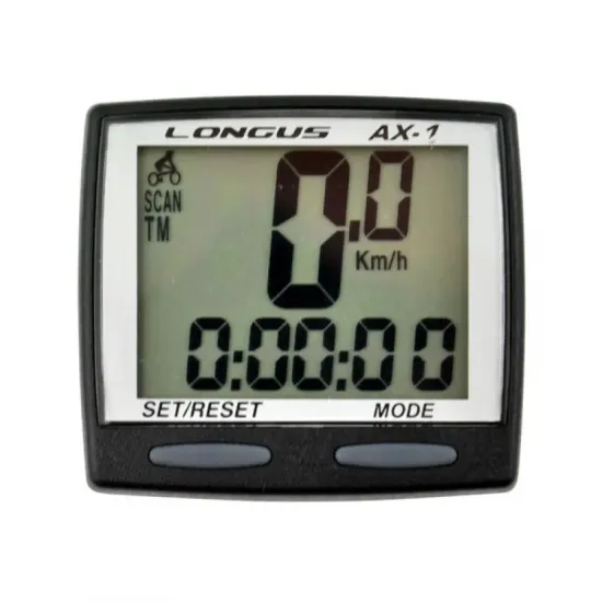 Велокомп`ютер Longus AX-1 8 ф-цій чорний Special Edition