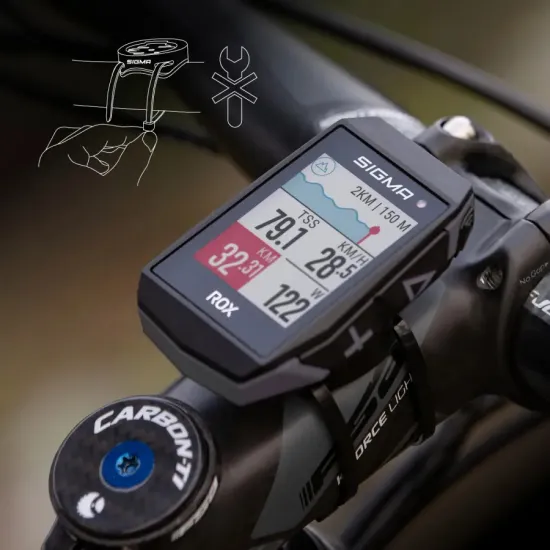 Велокомп'ютер ROX 12.1 EVO Gray Sigma Sport Велокомп'ютер ROX 12.1 EVO Gray Sigma Sport