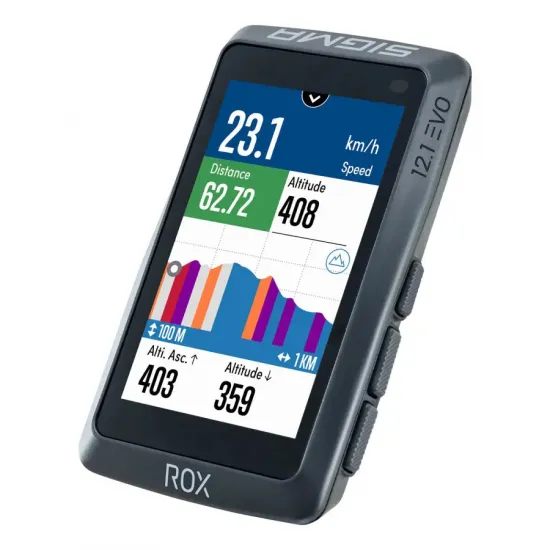 Велокомп'ютер ROX 12.1 EVO Gray Sigma Sport Велокомп'ютер ROX 12.1 EVO Gray Sigma Sport