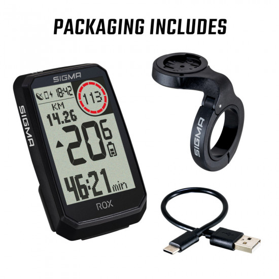 Велокомп'ютер ROX 4.0 Endurance Black Sigma Sport Велокомп'ютер ROX 4.0 Endurance Black Sigma Sport