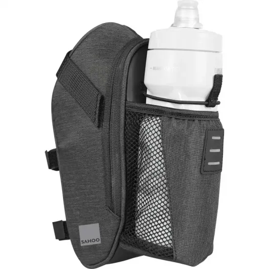 Сумка під сідло Sahoo Urban 131464 з кишенею для пляшки чорний