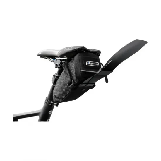 Сумка Longus MUD L под сиденье 0,9L с крылом, черный Velcro