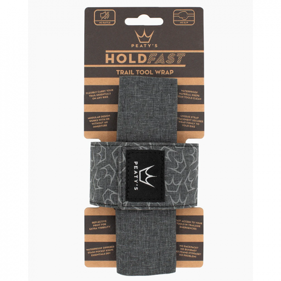 Органайзер на раму для инструмента Peaty's HoldFast Trail Tool Wrap, Slate Grey