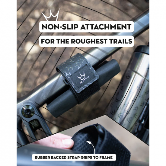 Органайзер на раму для инструмента Peaty's HoldFast Trail Tool Wrap, Slate Grey