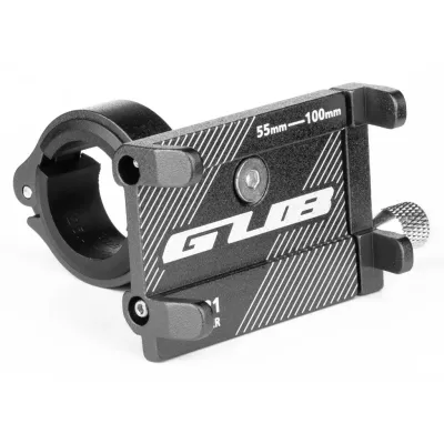 Держатель гаджета GUB G-81 на руль алюминиевый. черный