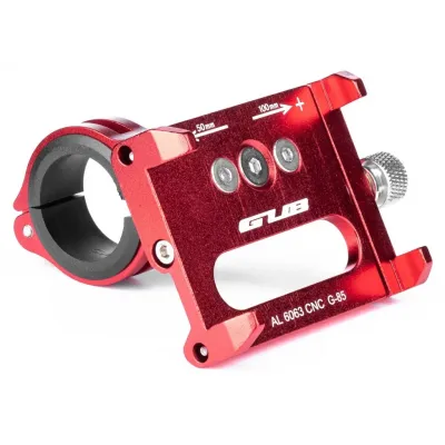 Тримач гаджета GUB G-85 на кермо/винос алюмінієвий. червоний