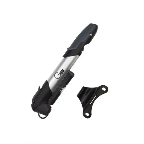 Мінінасос Green Cycle GPM-196P алюмінієвий з манометром, presta + schreder, срібло