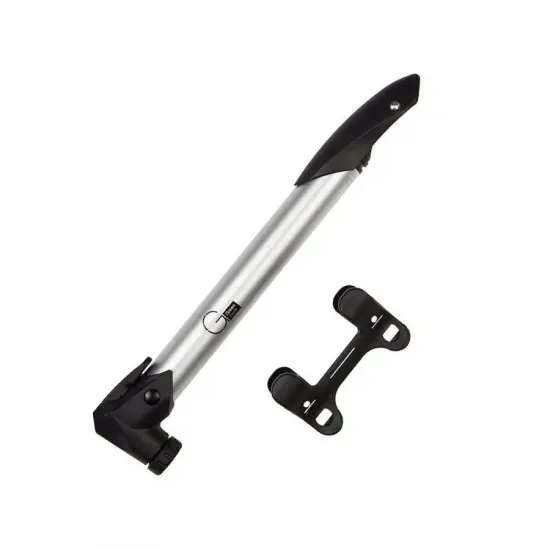 Мінінасос Green Cycle GPM-219 алюмінієвий, presta+schrader, 120psi, срібло