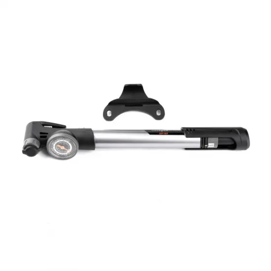 Насос компактний Giyo GP-993 алюмінієвий з розумною головкою та манометром. Перемикання режимів: Вис