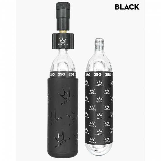 Насос Peaty's Holeshot CO2 насос для накачування шин, MTB 25g, черный