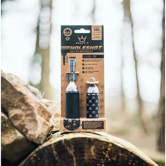Насос Peaty's Holeshot CO2 Насос для накачування шин, MTB 25g, Slate