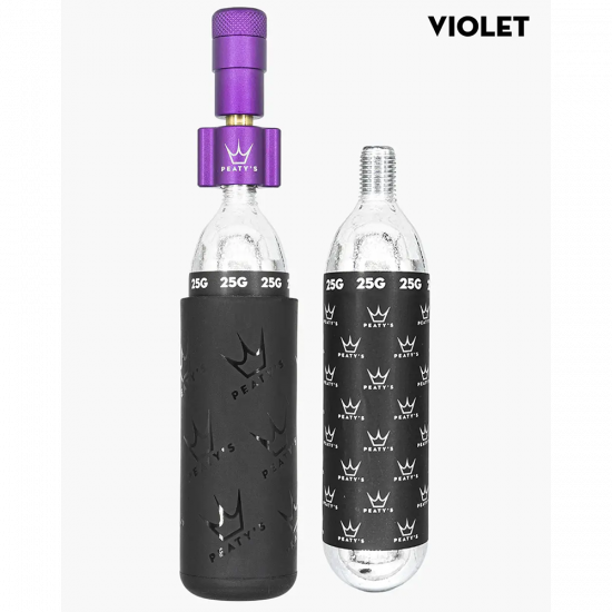 Насос Peaty's Holeshot CO2 Насос для надування шин, MTB 25g, Фіолетовий