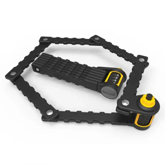 Замок складной ONGUARD K9 Heavy Duty Combo, 88,5см. Кодовий на 4 цифри. Резиновый коробка-держатель на раму