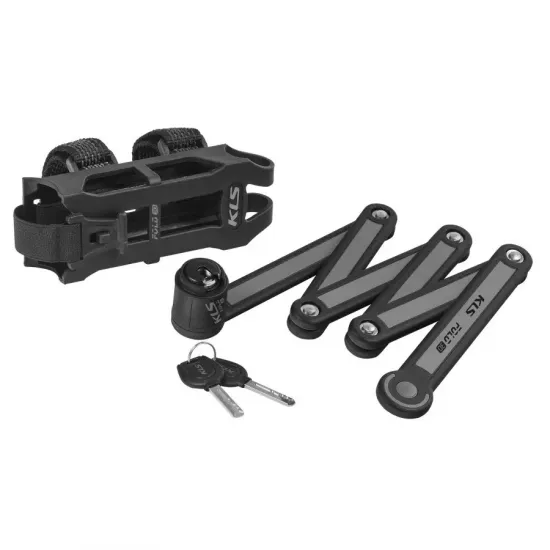 Замок фолдінговий KLS Fold 30 серый 3.5х750 мм