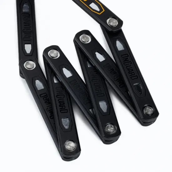 Замок складной Onguard K9 Heavy Duty, 112см, резиновый короб-держатель на раму, 4 ключа + 1 с подсветкой